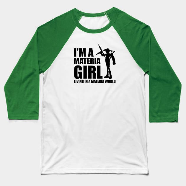 Materia Girl Baseball T-Shirt by InsomniaStudios